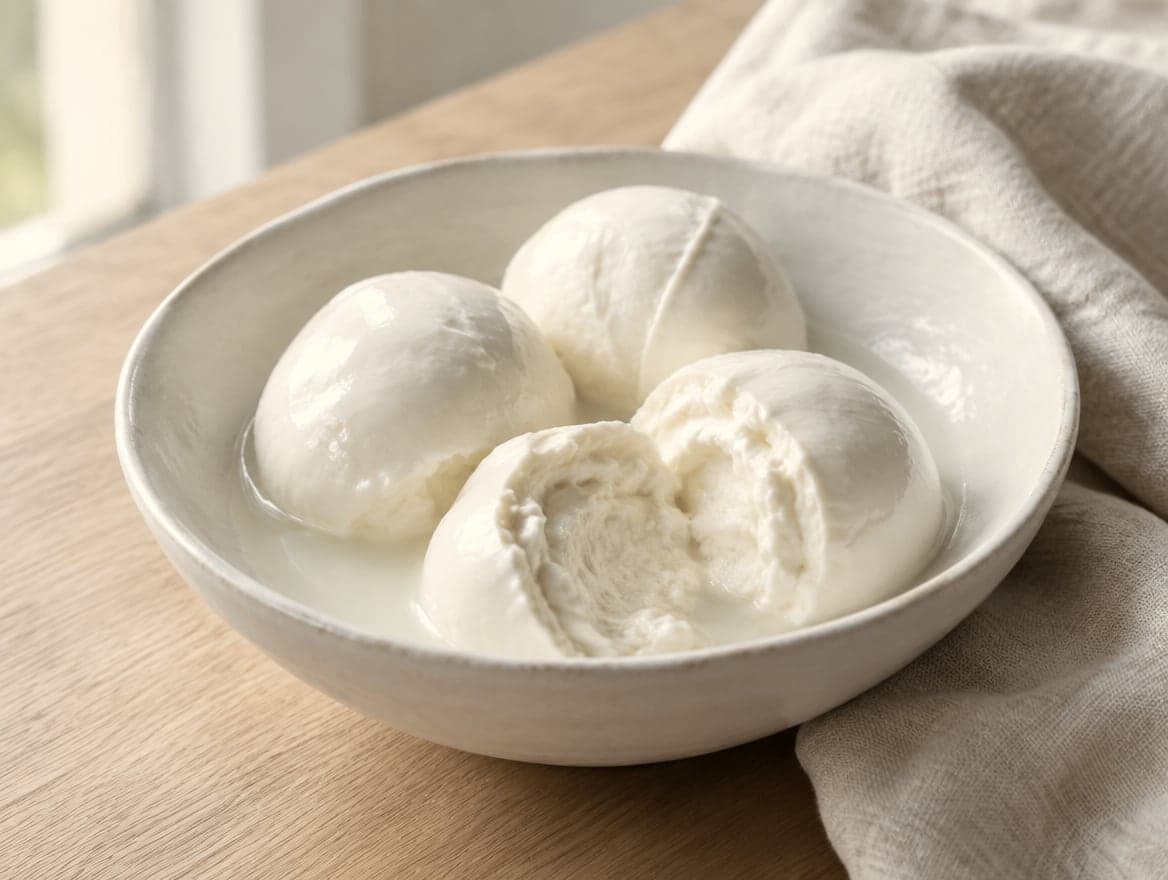 Soft white mozzarella