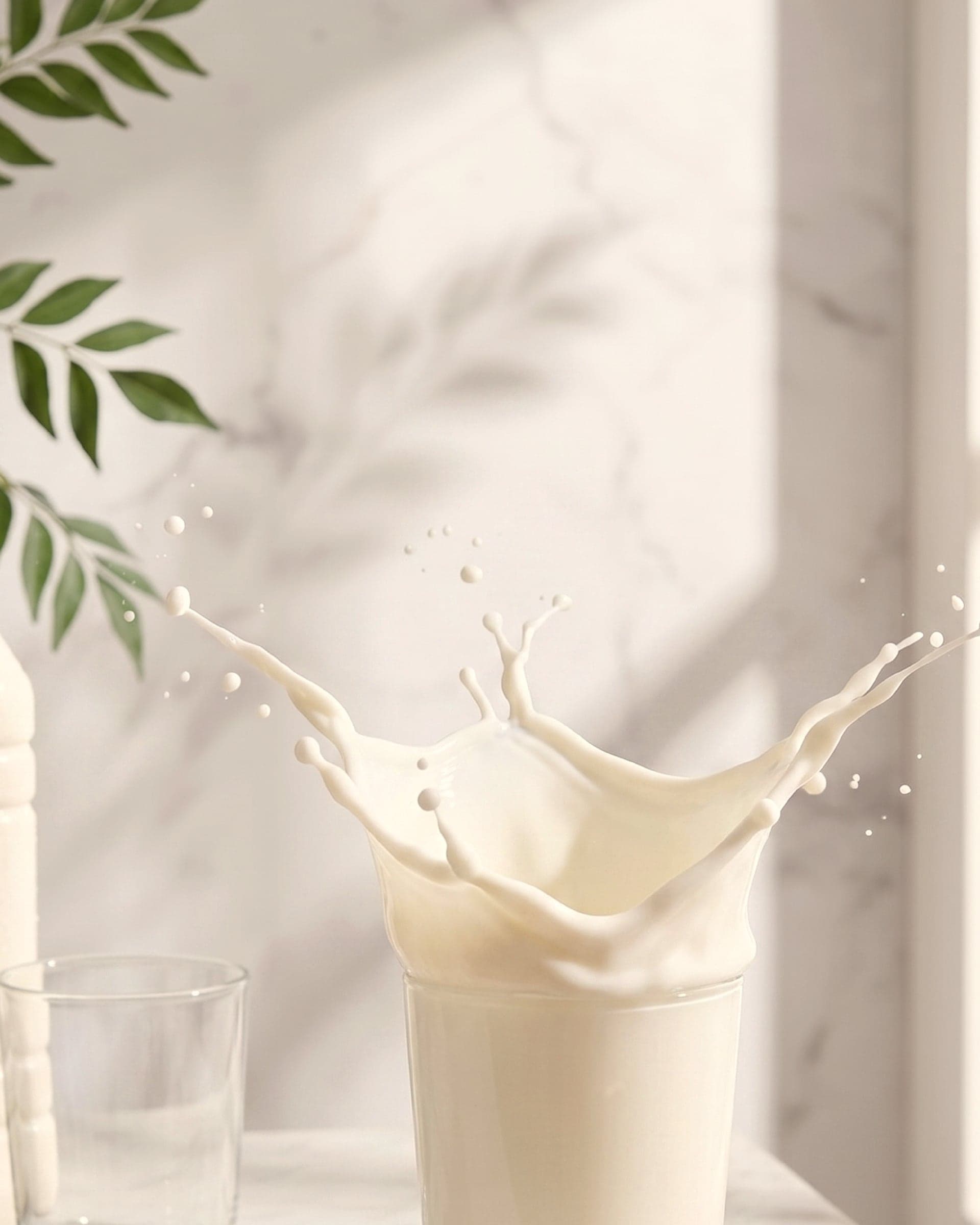 A glass bottle of fresh Jersey cow milk